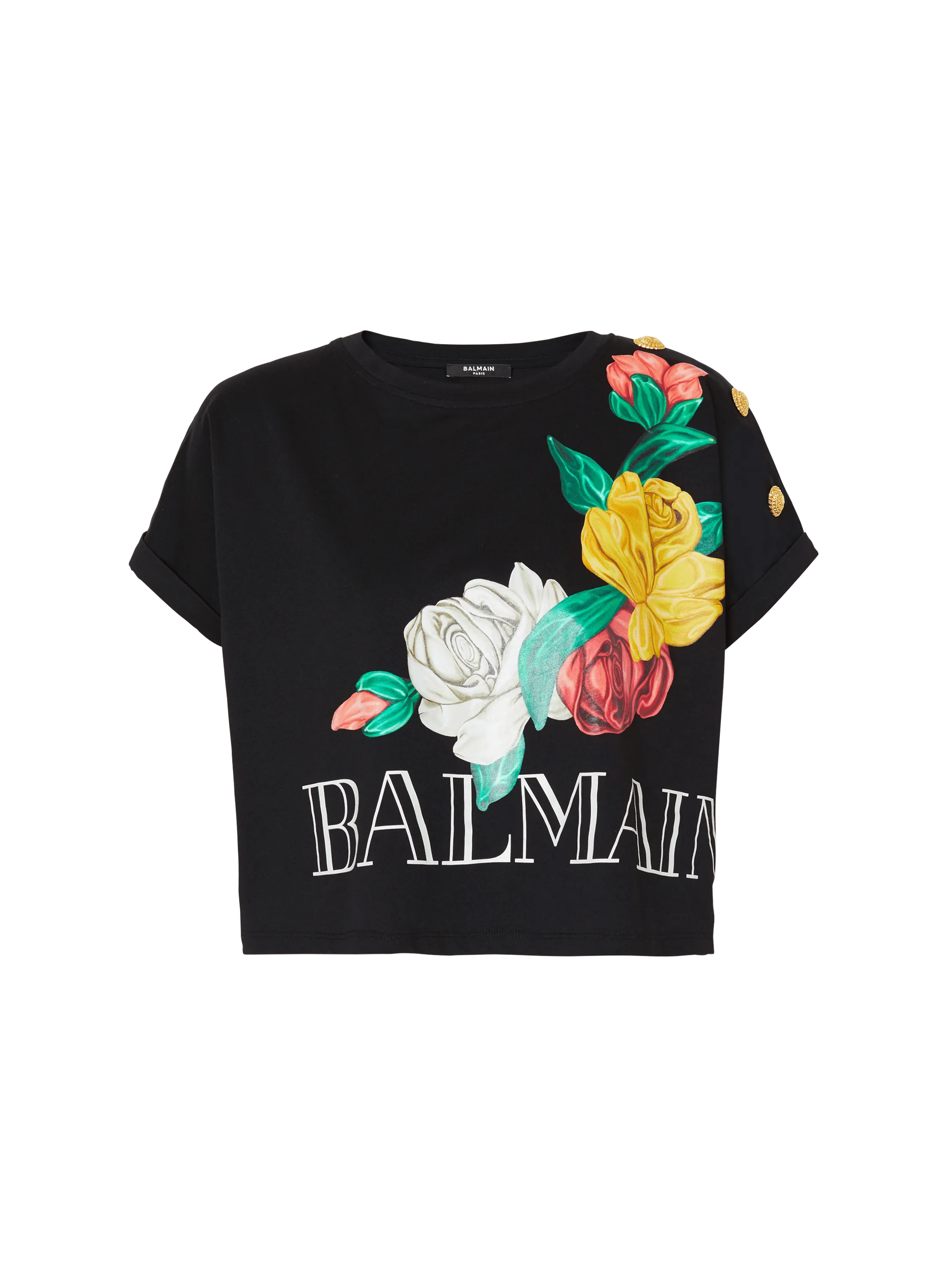 T-shirt Balmain Vintage imprimé Roses